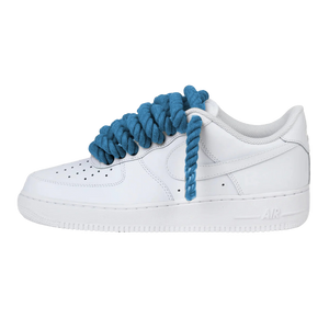 Nike Air Force 1 Low Rope Laces Blue Custom