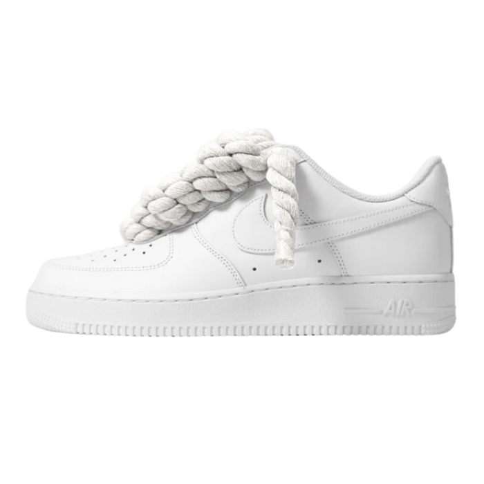 Nike Air Force 1 Low Rope Laces White Custom