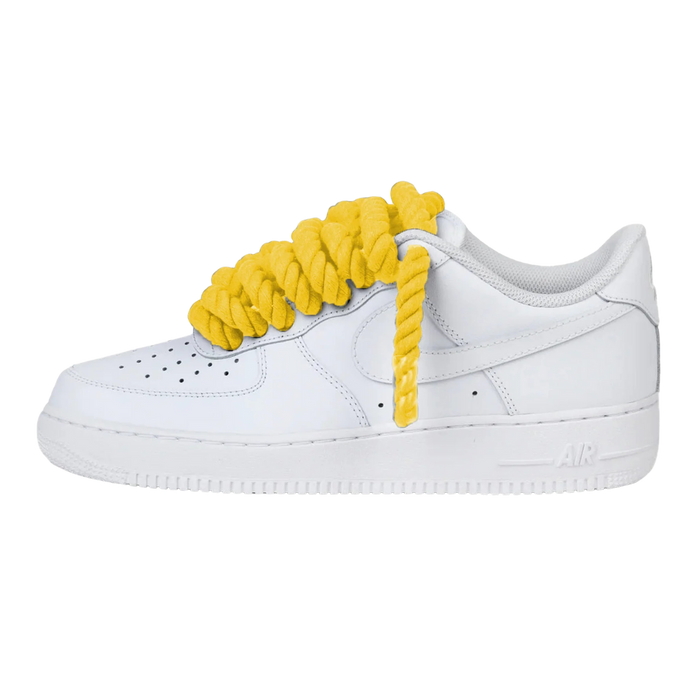 Nike Air Force 1 Low Rope Laces Yellow Custom