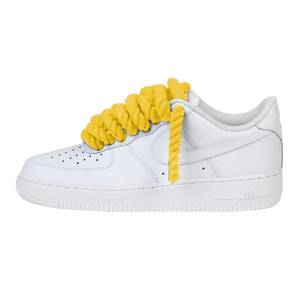 Nike Air Force 1 Low Rope Laces Yellow Custom