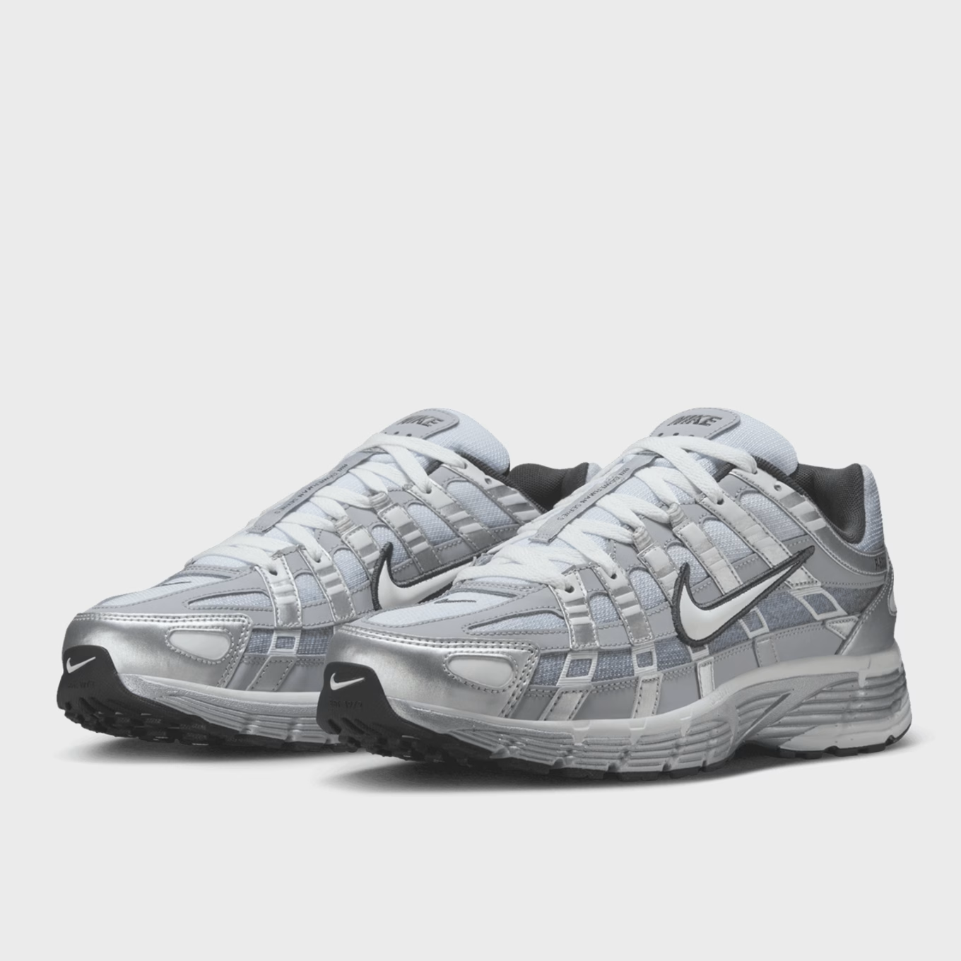 Nike P-6000 Metallic Silver Summit White-Wolf Grey