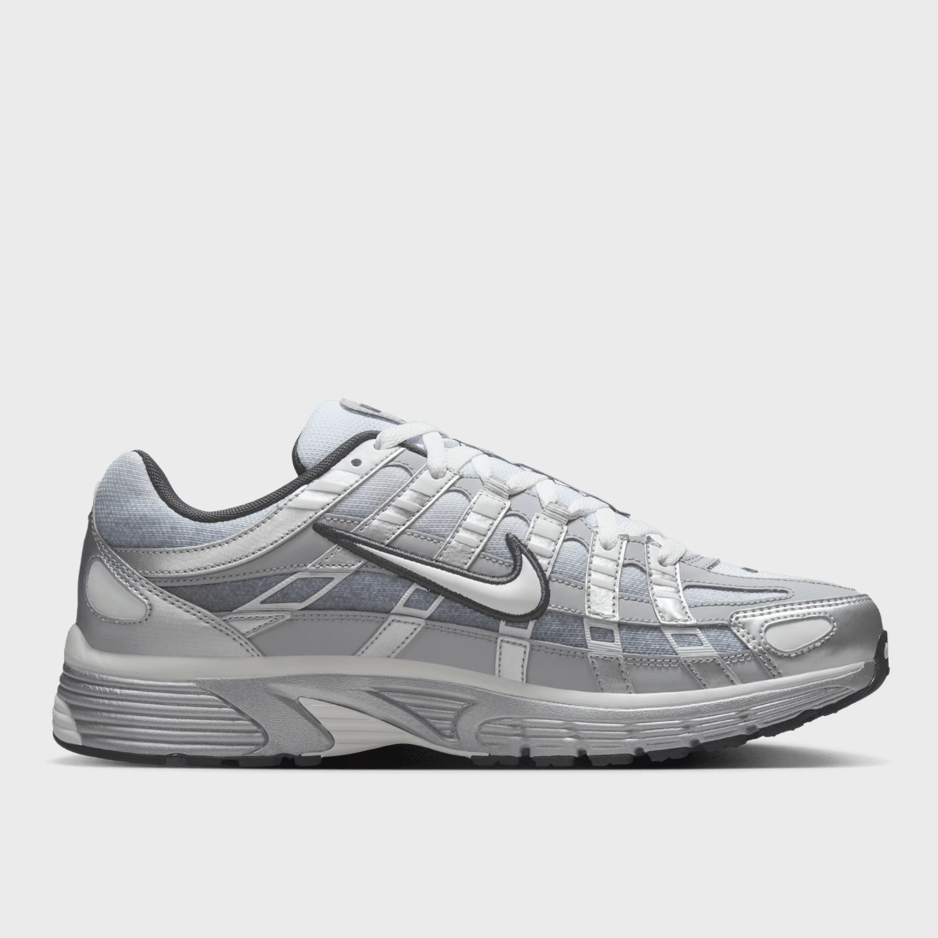 Nike P-6000 Metallic Silver Summit White-Wolf Grey