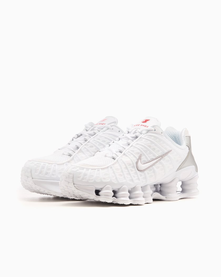 Nike Shox TL White Metallic Silver Max Orange