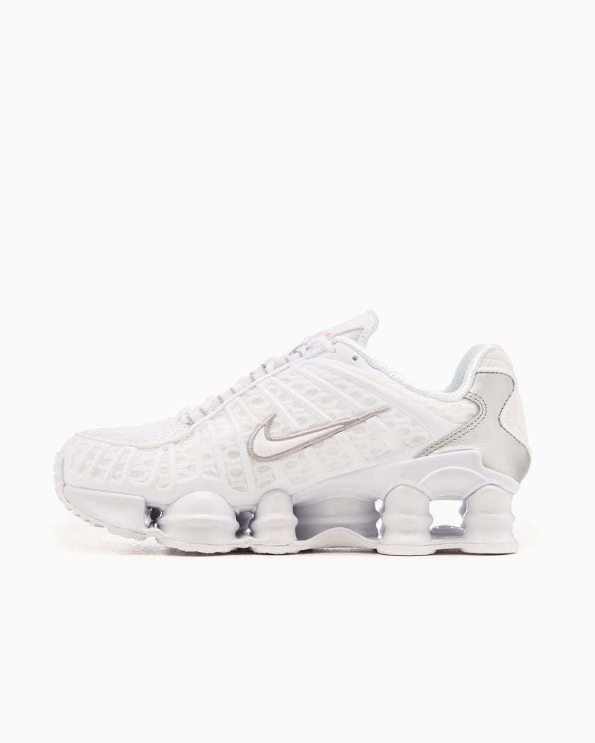 Nike Shox TL White Metallic Silver Max Orange
