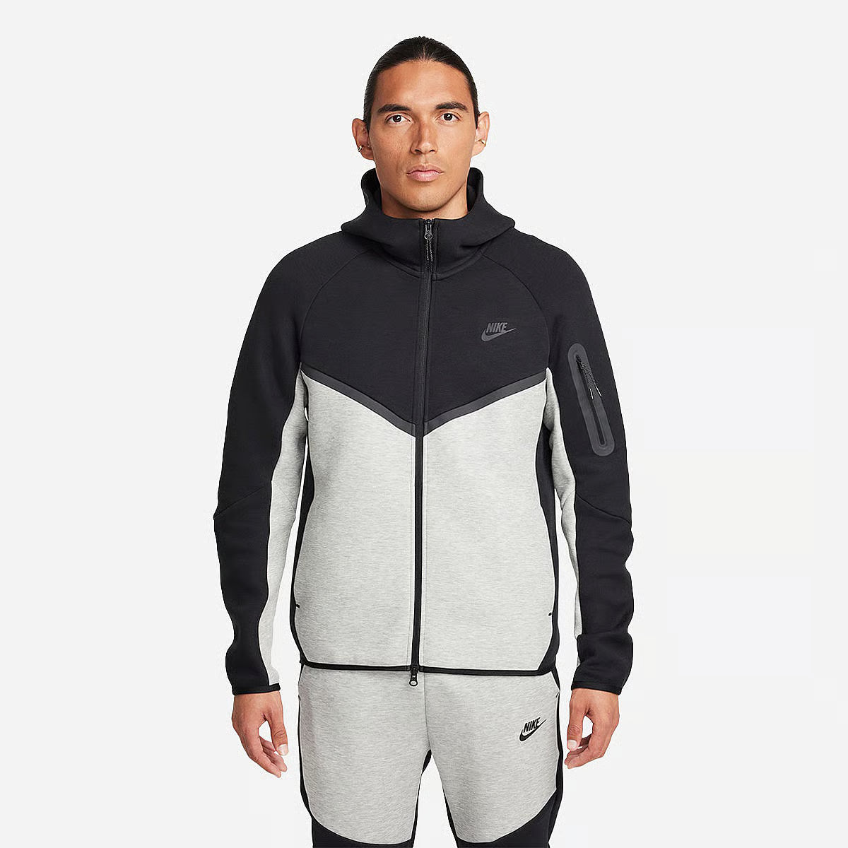Nike Sportswear Tech Fleece Windrunner Hoodie Black/Dark Grey Heather/Black