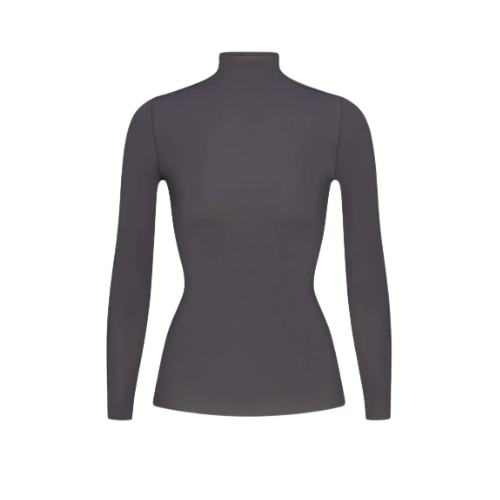 Nike x SKIMS Women's Weightless Layers Mock Neck Long Sleeve Top Lead