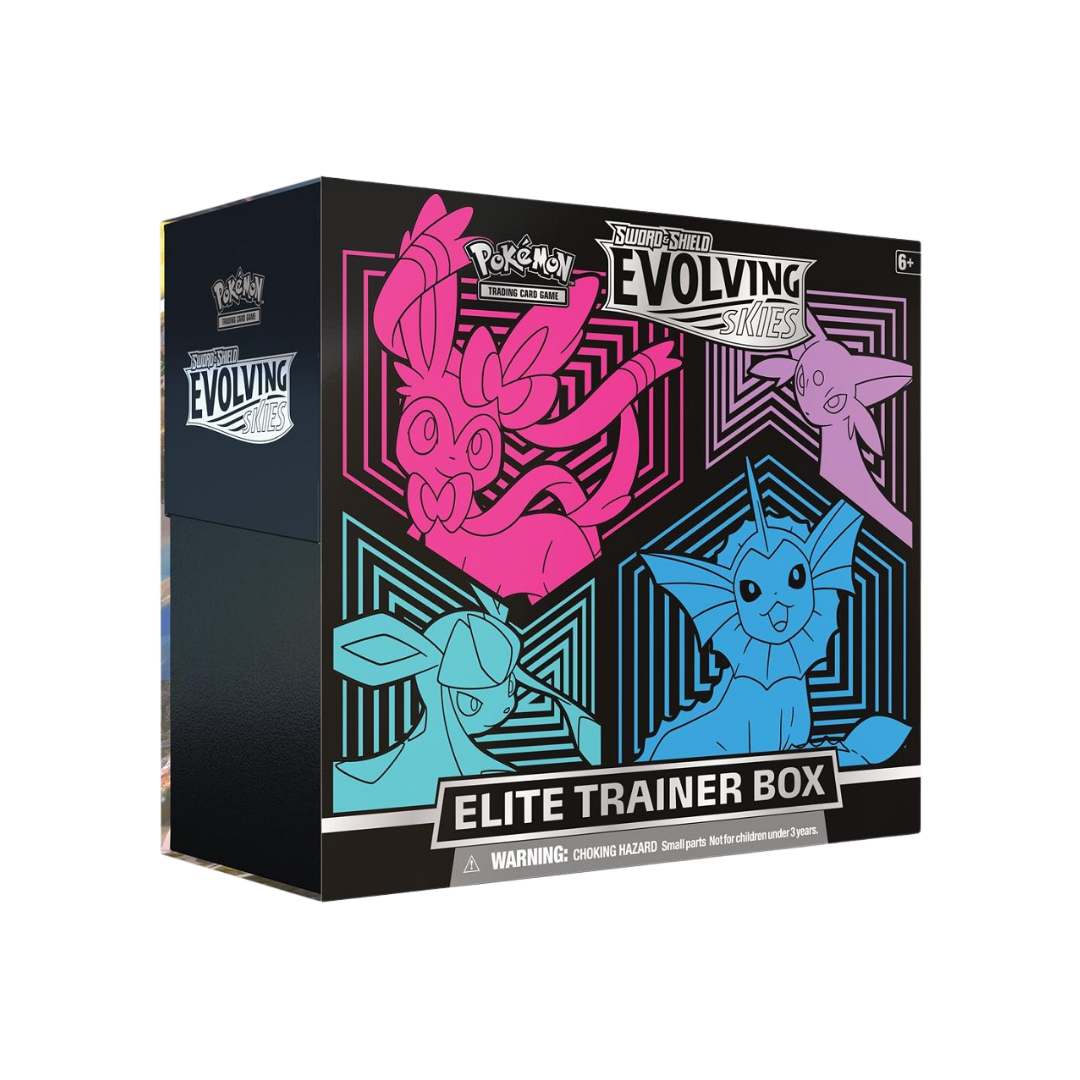 Pokémon TCG Sword & Shield Evolving Skies Elite Trainer Box (Glaceon/Vaporeon/Sylveon/Espeon)