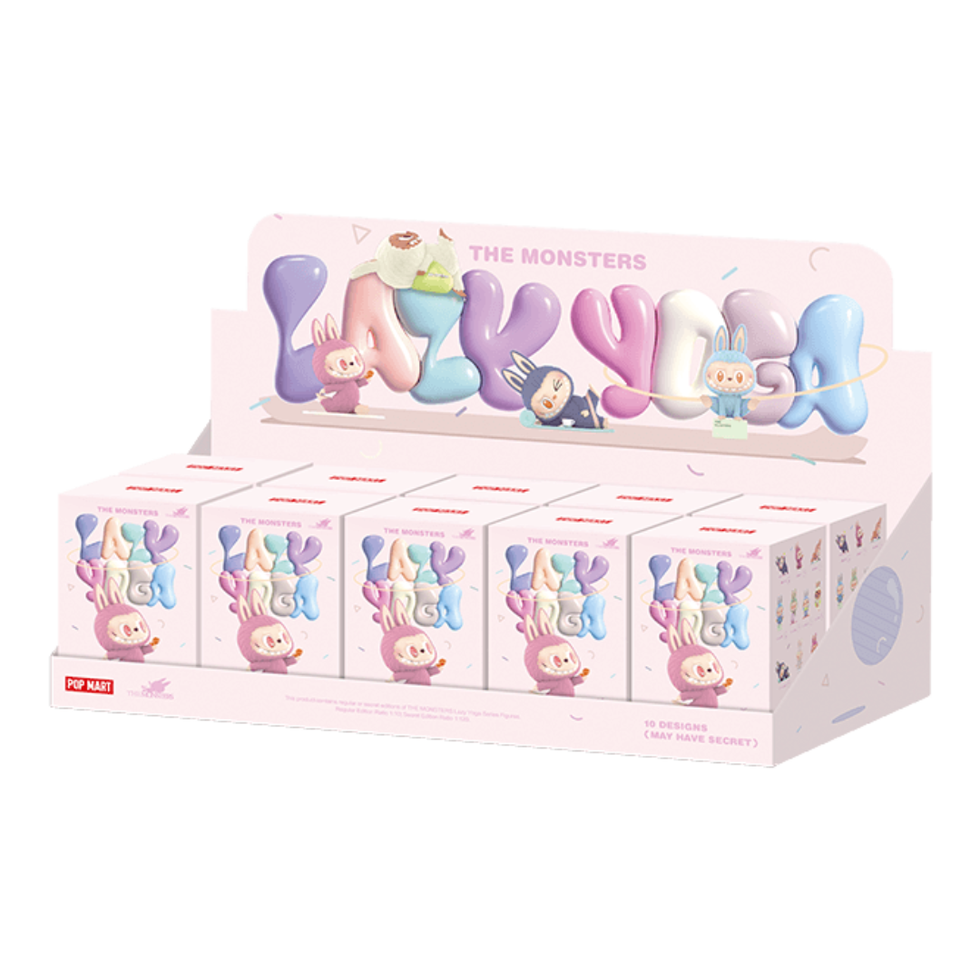 Pop Mart Labubu The Monsters Lazy Yoga Series Figures Sealed Case