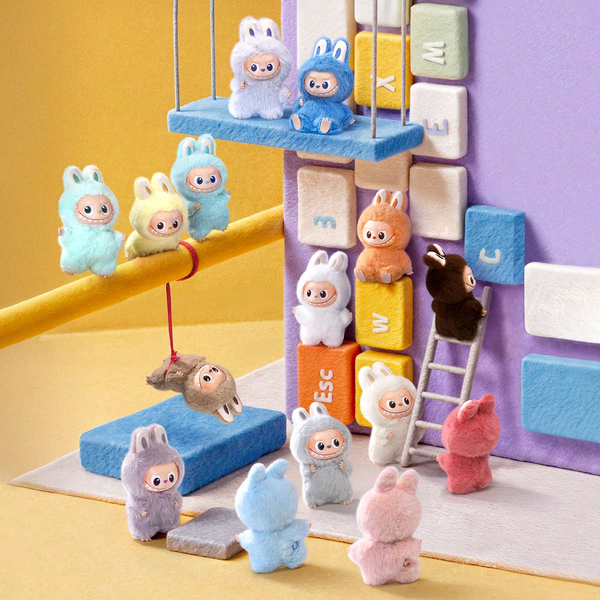 Pop Mart Labubu The Monsters Pin for Love Series Vinyl Plush Pendant (A-M) Sealed Case