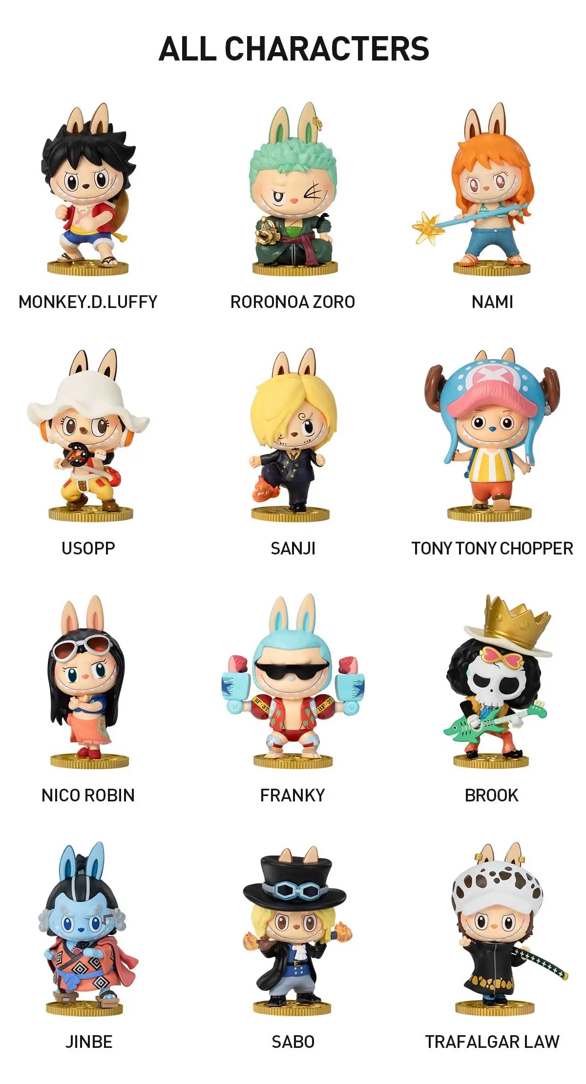 Pop Mart Labubu The Monsters x One Piece Series Single Blind Box