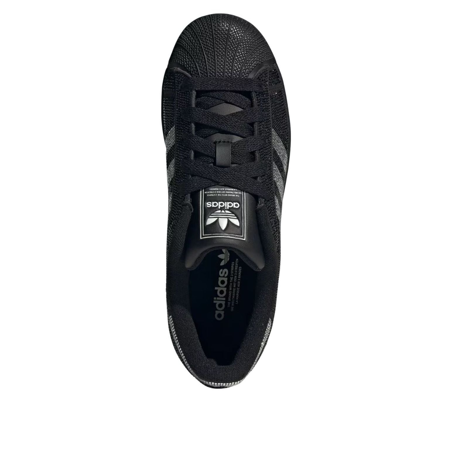 adidas Superstar II Rhinestone Black Silver