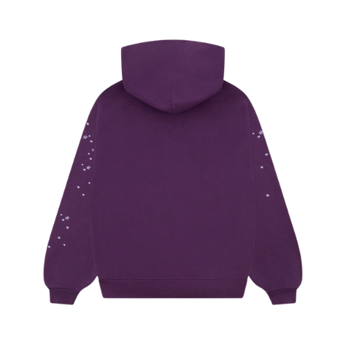 Sp5der OG Web V2 Star Hoodie Purple