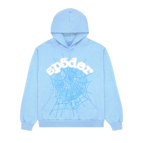 Sp5der Web Hoodie Sky Blue
