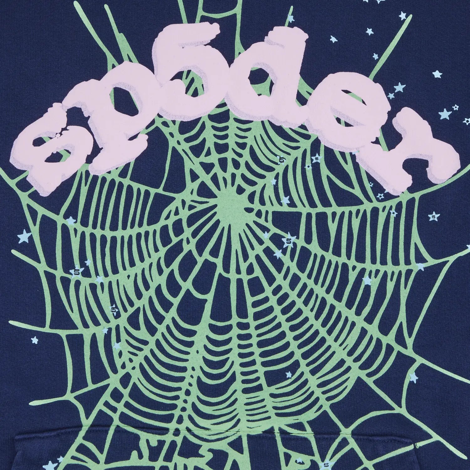 Sp5der OG Web Hoodie Navy