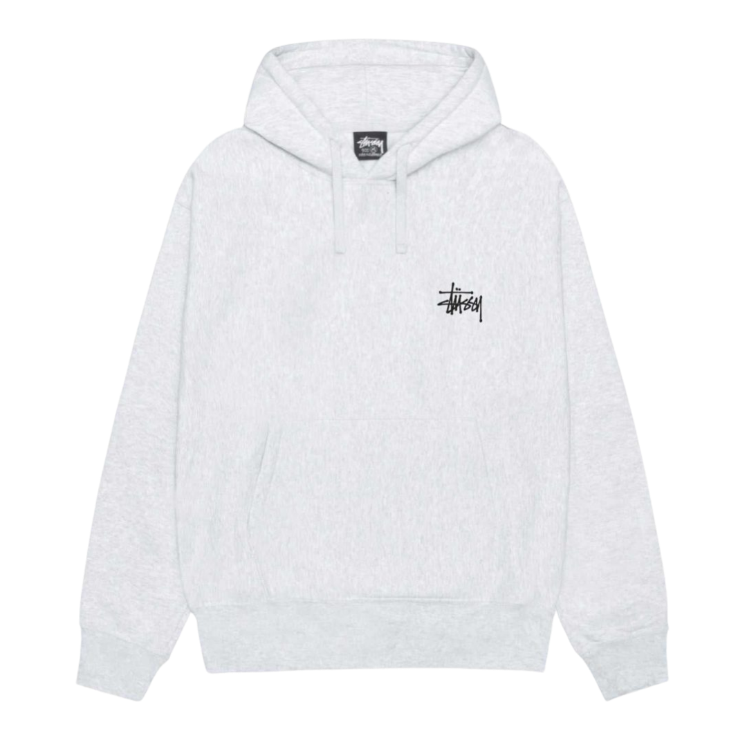Stussy Basic Hoodie Ash Heather