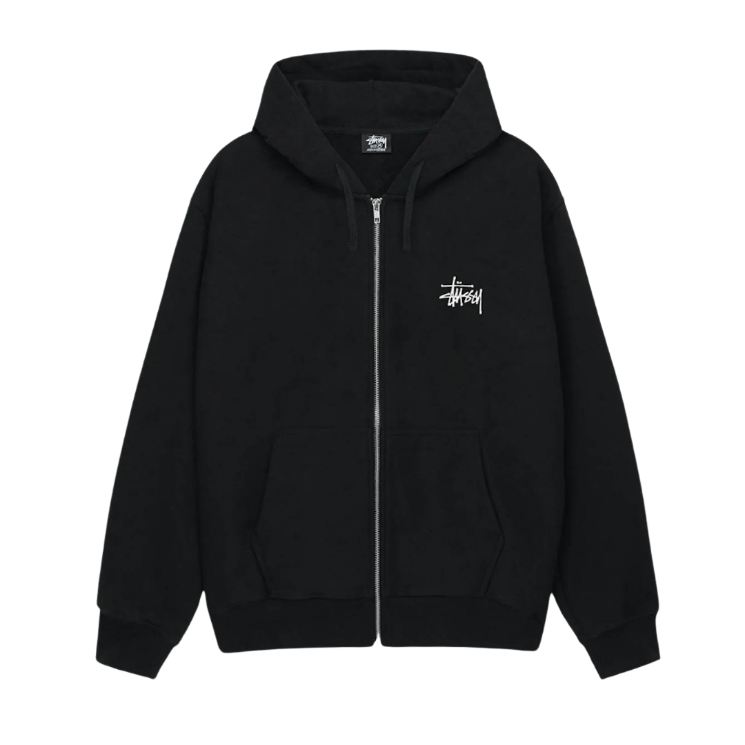 Stussy Basic Stussy Zip Hoodie Black