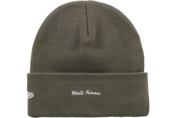 Supreme New Era Box Logo Beanie (FW25) Light Olive