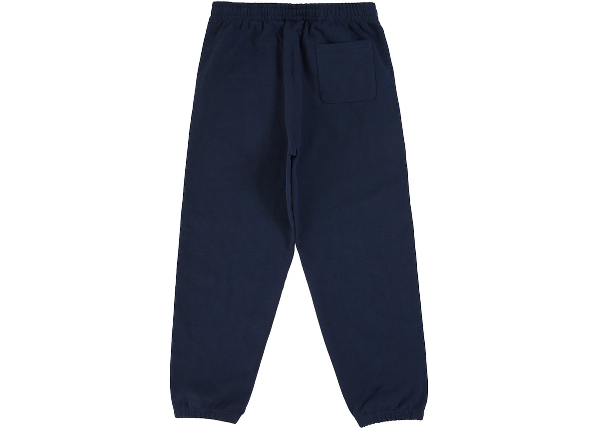 Supreme Satin Applique Sweatpant (SS26) Washed Navy