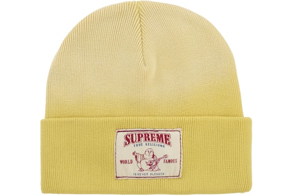 Supreme True Religion Beanie (FW25) Yellow