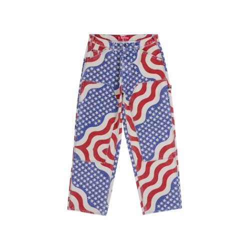 Supreme Flag Double Knee Painter Pant Multicolor