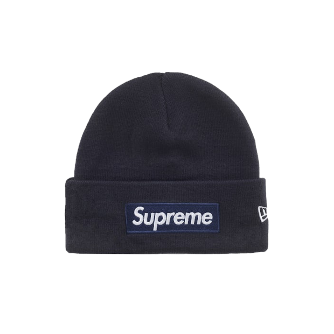 Supreme New Era Box Logo Beanie (FW25) Navy