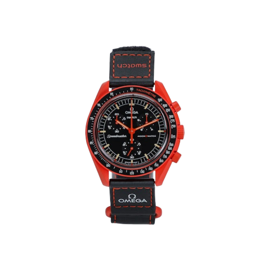 Swatch x Omega Bioceramic Moonswatch Mission On Earth Lava SO33O100