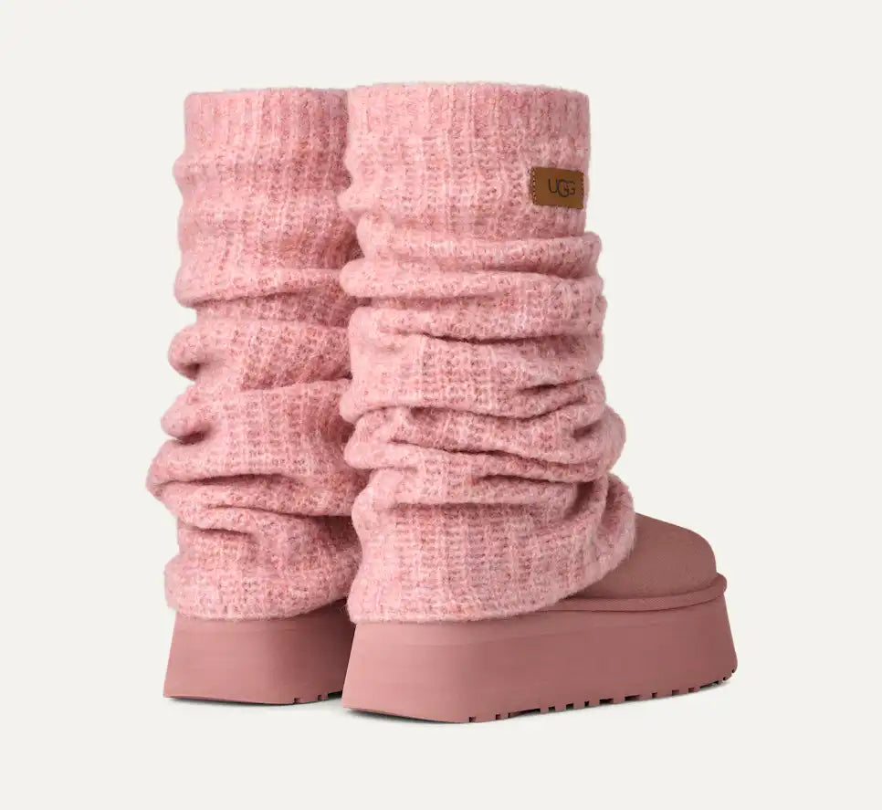 UGG Classic Mini Dipper Legwarmer Boot Pink Dawn