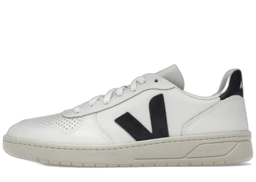 Veja V-10 Leather White Black