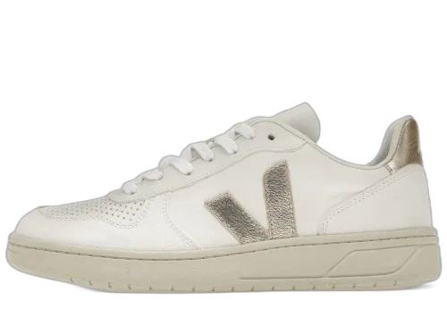 Veja V-10 Chromefree Leather White Platine