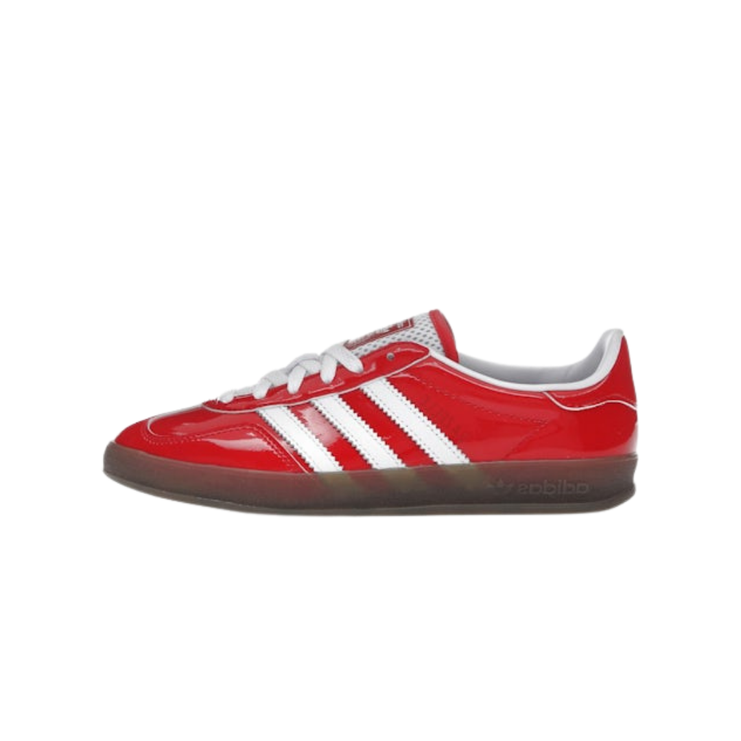 adidas gazelle silver green womens adidas Gazelle Intérieur Meilleur Cuir Verni Écarlate (JQ8123)