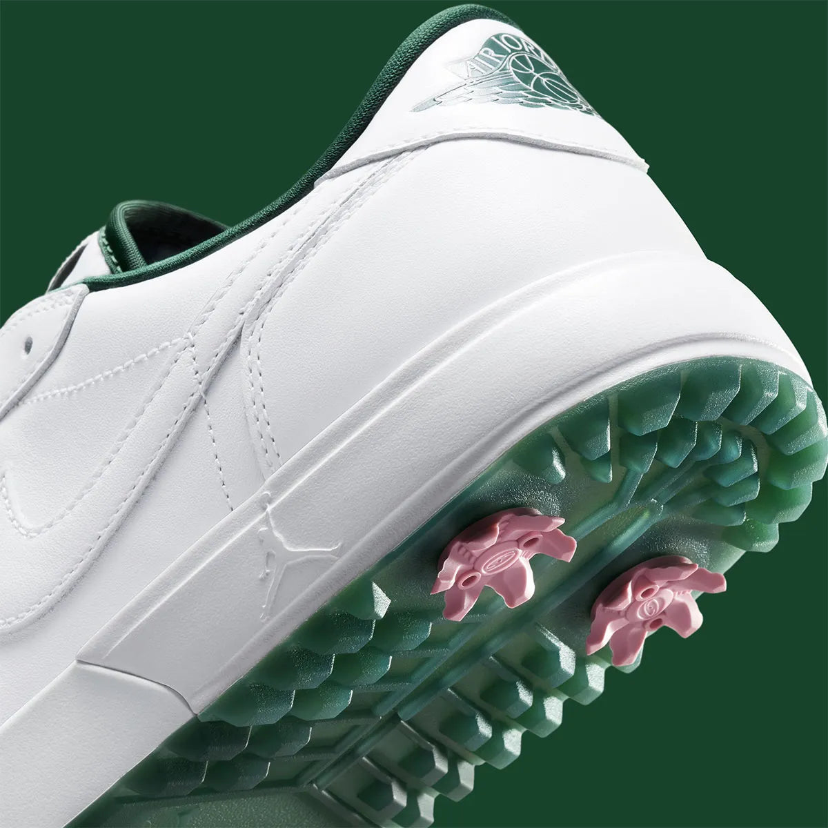 Jordan 1 Low Golf Spiked White Fir Elemental Pink