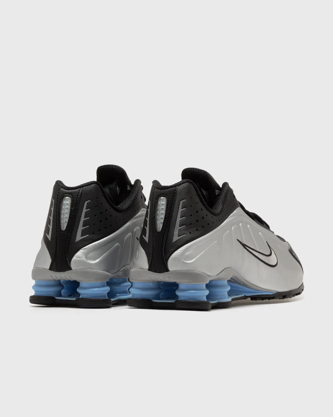 Nike Shox R4 Metallic Silver Black Psychic Blue