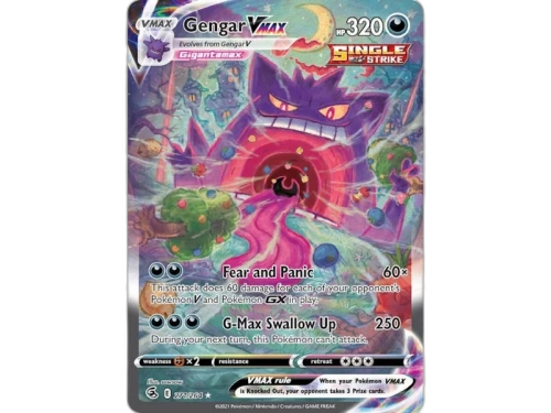 Gengar Vmax 2021 Pokémon Scarlet & Violet Fusion Strike Ultra Rare Vmax 271/264 Ungraded