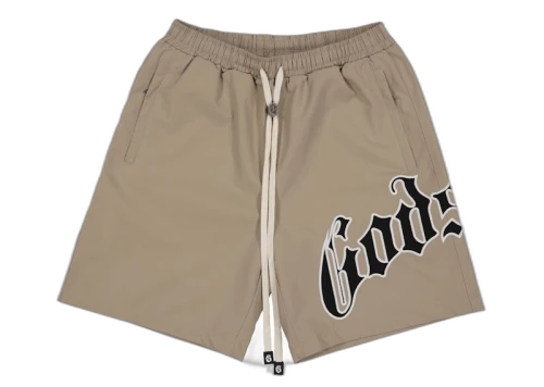 Godspeed OG Logo Nylon Shorts Sand