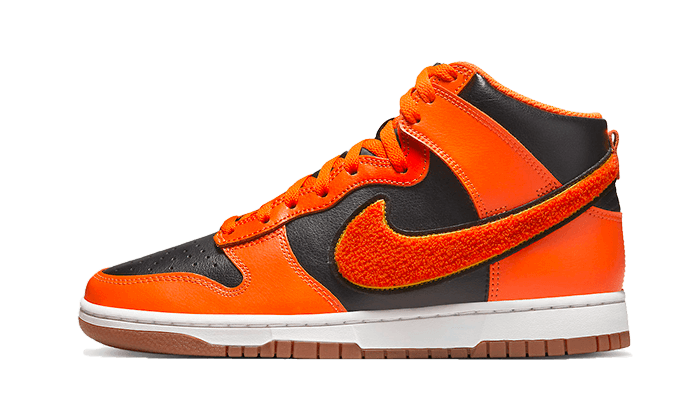Nike Dunk High University Chenille Swoosh Safety Orange