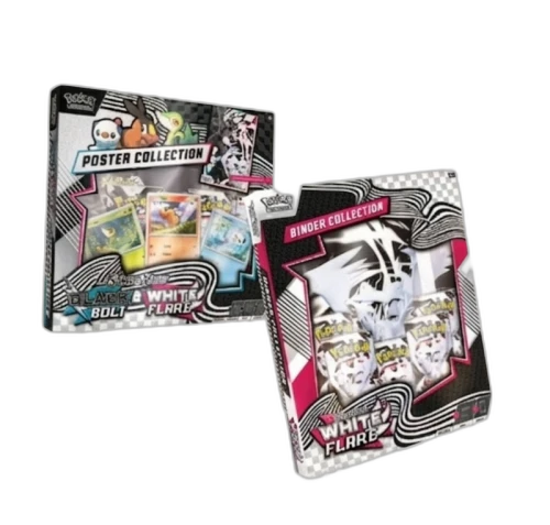 Pokémon Black Bolt & White Flare Poster Collection and Black Bolt Binder Collection Bundle (Sam's Club Exclusive)
