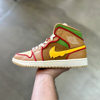 Jordan 1 Mid SE Cheeseburger