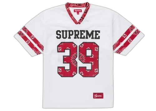 Supreme Bandana Football Jersey White
