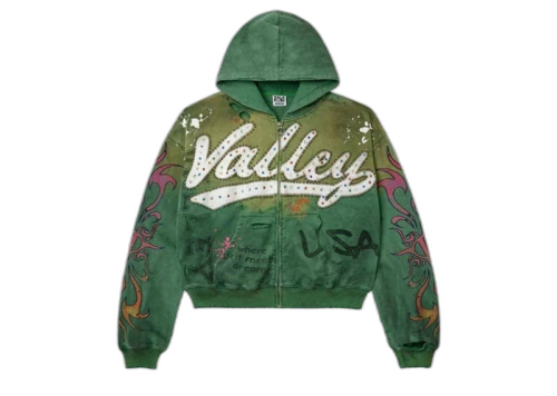Vale Forever Inferno Zip Up Hoodie Green