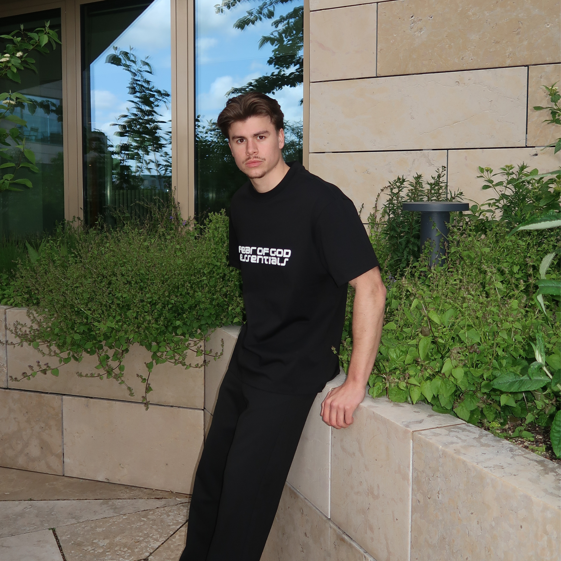 Fear of God Essentials 90s Vintage Black T-Shirt