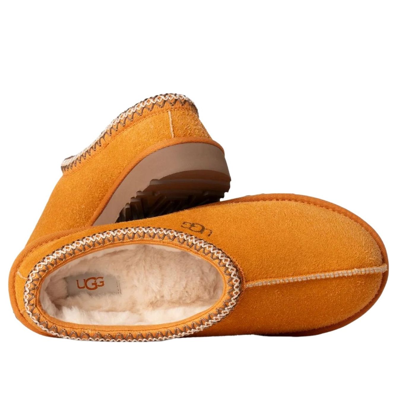UGG Tasman Shaggy Suede Slipper Dark Apricot