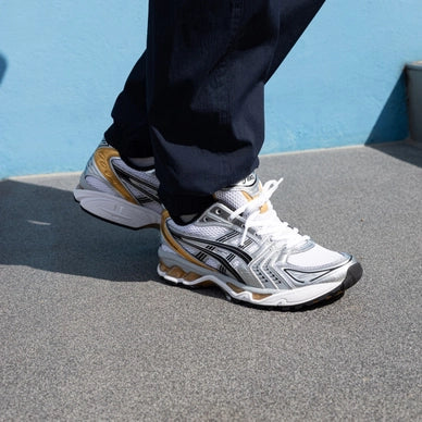 ASICS Gel-Kayano 14 Weiß Reines Gold
