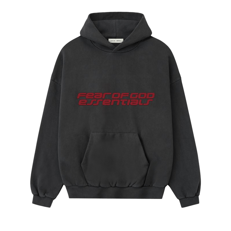 Fear of God Essentials Heavy Fleece 90s Hoodie 'Iron Grey'
