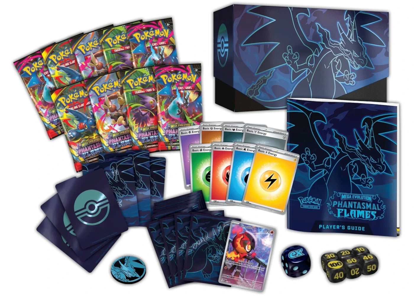 2025 Pokémon Mega Evolution Phantasmal Flames Pokemon Center Elite Trainer Box
