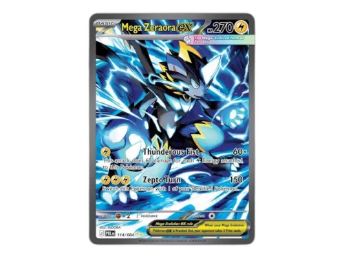 2026 Pokémon Mega Evolution Pitch Black Mega Zeraora ex SIR 114/084 Ungraded