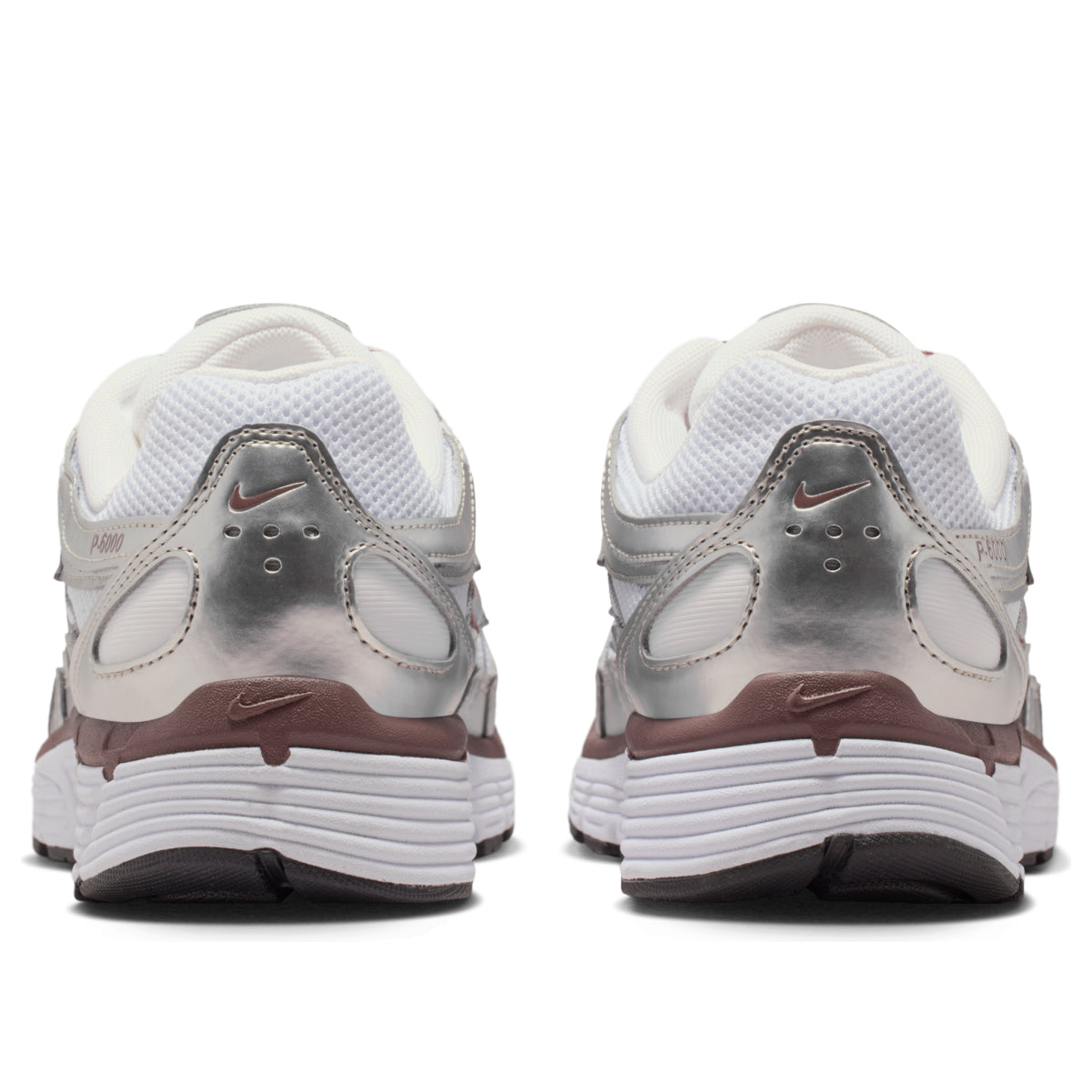 Nike P-6000 White Metallic Silver Tattoo
