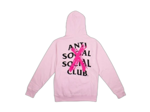 Anti Social Social Club Cancelled Hoodie Pink