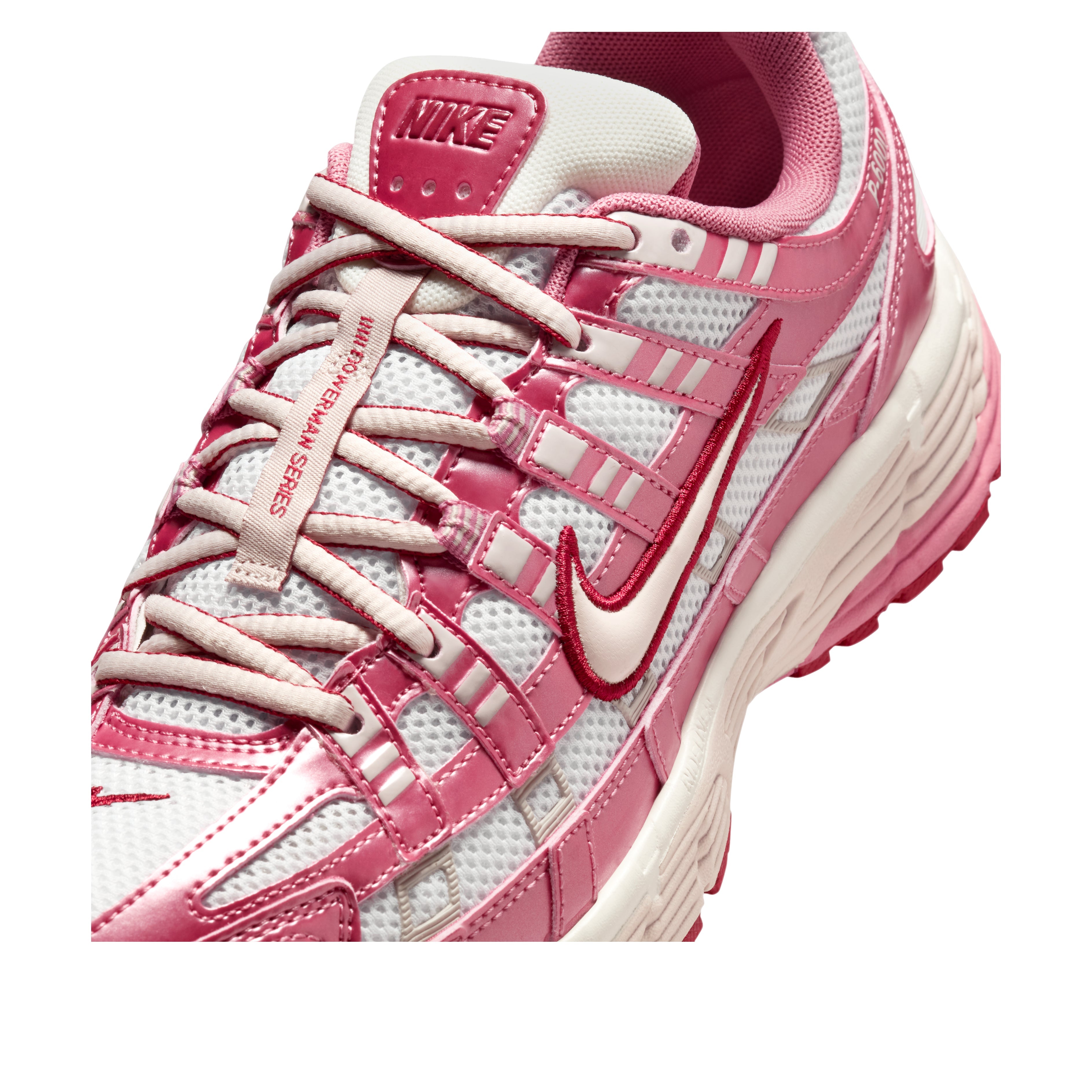 Nike P-6000 White Silt Red Peony