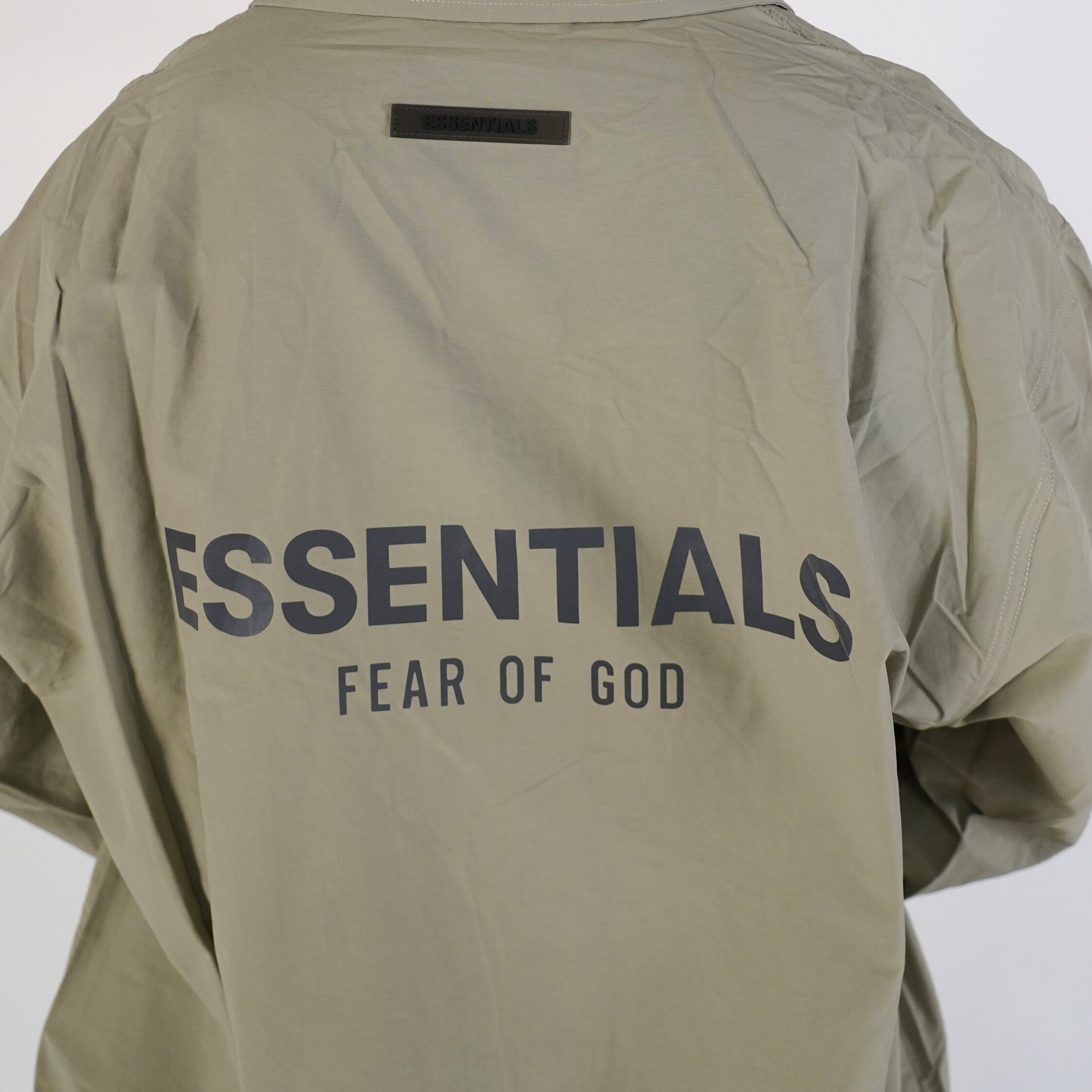 Fear of God Essentials FW20 Coach Jacket Sage