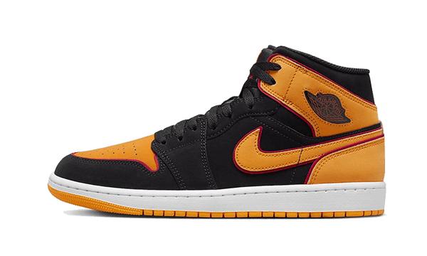 Air Jordan 1 Mid Fat Tongue Black Orange - FJ4923-008